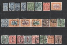China , kleines Lot mit alten Briefmarken