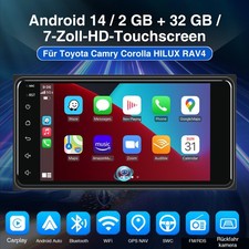 Für Toyota RAV4 2001-2008 Autoradio Apple CarPlay Android 14.0 GPS Navi 2G+32GB