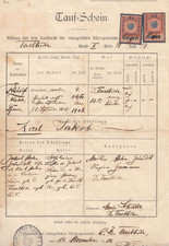 3 Geburts- und Taufscheine aus