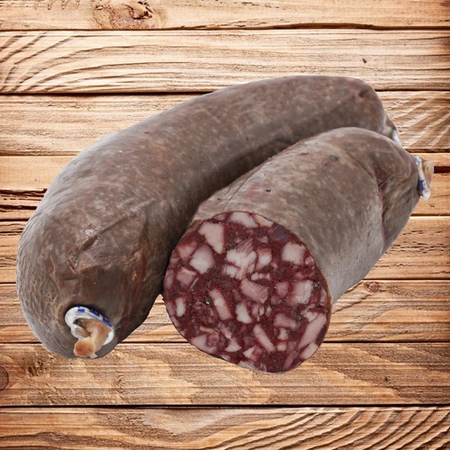 Blutwurst portionierte - blutwurst,