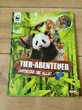 Rewe Sticker Sammelalbum "Tier Abenteuer" Entdecke Sie Alle, unvollständig