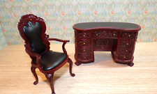 Dollhouse Miniature Mahogany