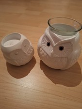 Teelichthalter Eule Mutter und Kind Kerzenhalter
