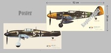 2 x Poster - Heinkel He 100 D-1  und Messerschmitt Me 109 K-2