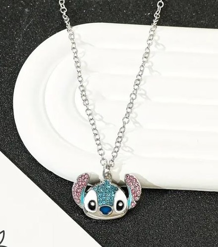 Disney stitch head - stitch, halskette