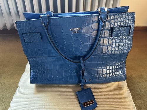 Guess handtasche blau - handtasche, (blau