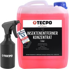 TECPO INSEKTEN-ENTFERNER KONZENTRAT 5L INSEKTEN-LÖSER + HDPE SPRÜHFLASCHE 500 ml