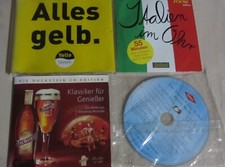 4 CDs - Duckstein Bier - Buitoni  Nudeln - Trumpf  Edle Tropfen - Yello Strom