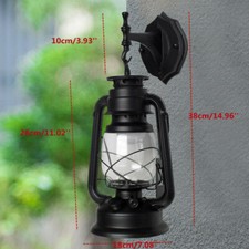 Retro Antike Vintage Laterne Lampe Wandleuchte Leuchte Garten Außen Licht E27