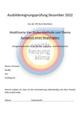 Ausbildereignungsprüfung AEVO Sanitär Heizung Klimatechnik Mod. 4 Stufen Methode