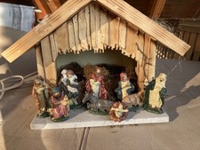 Weihnachts krippe mit figuren - weihnachts,