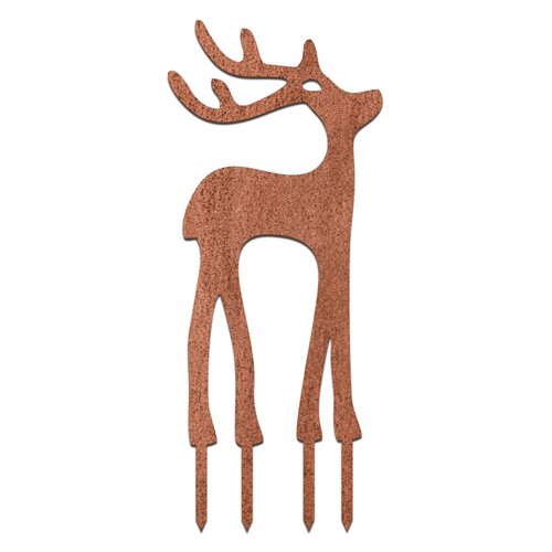 Gartenstecker rentier prancer - gartenstecker,
