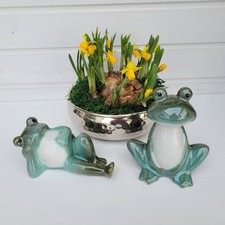 2 er Set Deko Figur Frosch