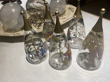 5 Rosenthal Glasglocken