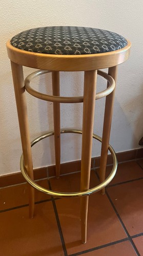 Barhocker thonet mit stoff - barhocker,
