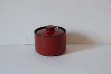 Melitta Kopenhagen Selenrot innen Schwarz Form 25 Zuckerdose