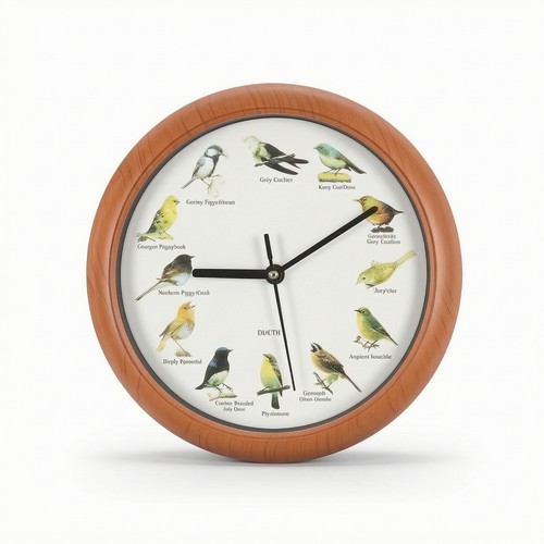 Wanduhr mit vogelstimmen - mit,