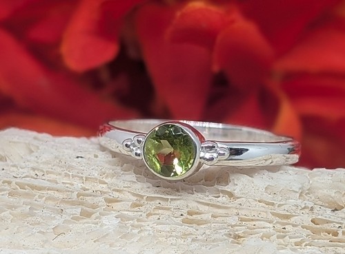 Peridot edelstein ring - peridot,