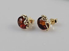 Kleine gold ohrringe braun