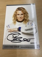 Christina Surer Autogrammkarte Original Signiert Xxx