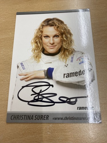 Christina surer autogrammkarte - christina,