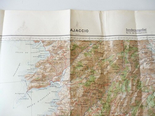 Deutsche heereskarte ajaccio - deutsche,