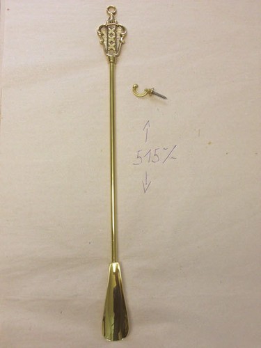 Schuhlöffel messing neu edel - messing,
