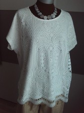 Damen Spitzen Blusentop/Bluse