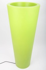 point-garden LED Blumentopf, Pflanzkübel, grün, 110cm - für Innen und Außen