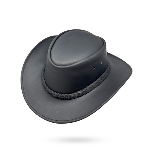 Lederhut western cowboy - western, unisex