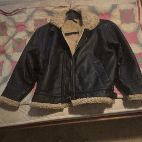 Kinderlederjacke mit lammfell - mit,