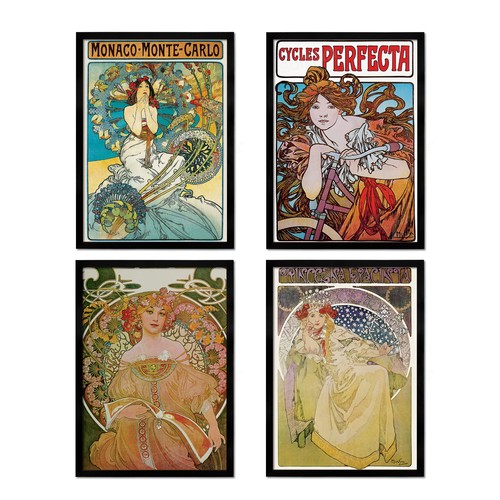 Alphonse mucha gerahmter - mucha,