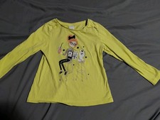 Langarm Shirt Gelb Pailletten