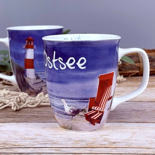 Großer maritimer kaffeebecher - großer,