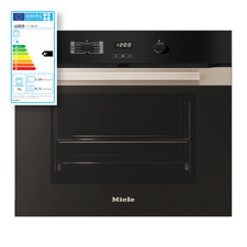 Miele H2860BP Einbau Backofen 60cm Heißluft Pyrolyse Edelstahl Schwarz A+