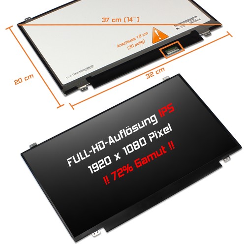 Led display matt - 14,0",