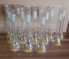 Laborbedarf Ballon-Gläser 25 ml mit Pfropfen gebördelt