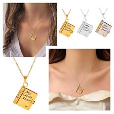 My Little Star Book Anhänger Halskette für Tochter Openable Seiten Geschenk