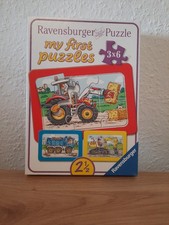 Bagger, Traktor und Kipplader. My first puzzle - Rahmenpuzzle 3 x 6 Teile