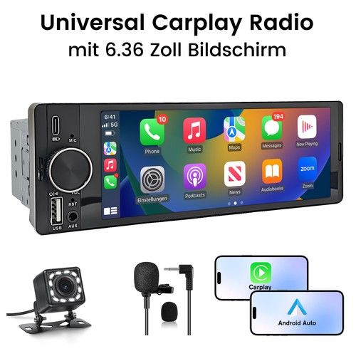 Autoradio 1din mit zoll - mit, 6.3