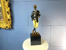 Bronze Skulptur Golfspieler