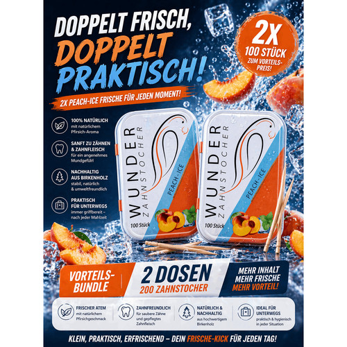 Wunder zahnstocher peach - wunder,
