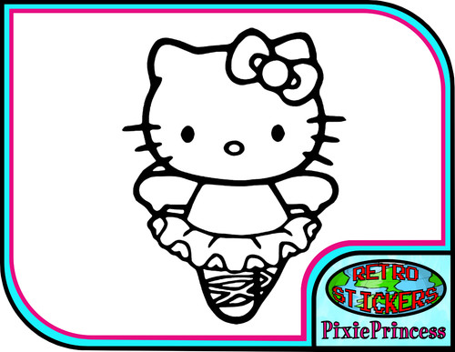 Hello kitty ballerina vinyl - kitty,