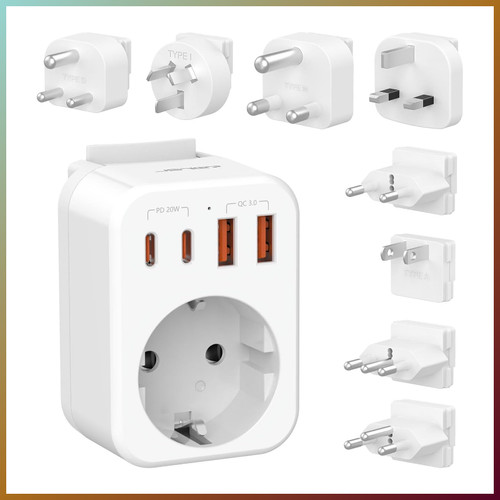 Reiseadapter set usb 20w - reiseadapter, typ