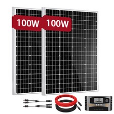 Solarpanel Kit 200W Mono Solarmodul Photovoltaik Panel für Wohnwagen Haus Boot