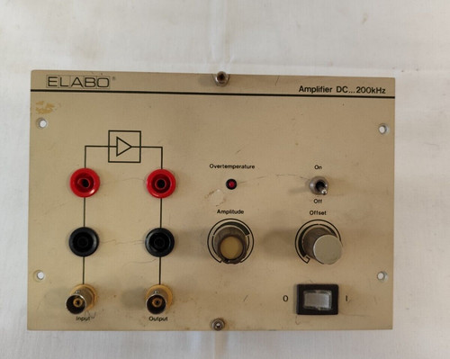 Elabo amplifier 200khz - amplifier,