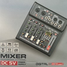 EK Audio 4-Kanal Mischpult –