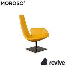 Moroso Fjord Leder Sessel Gelb