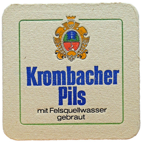 Alter bierdeckel krombacher - alter,