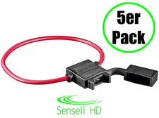 5x KFZ Sicherungshalter für Flachsicherung Sicherung Pkw LKW 1,0 mm² max 15 A 